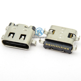 USB type-c 16p母座 沉板 0.8 四脚直插 带弹片 16pin TYPEC接口-阿里巴巴