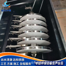 纤维转盘过滤器 转盘式滤布滤池过滤设备 半浸式污水处理设备 威