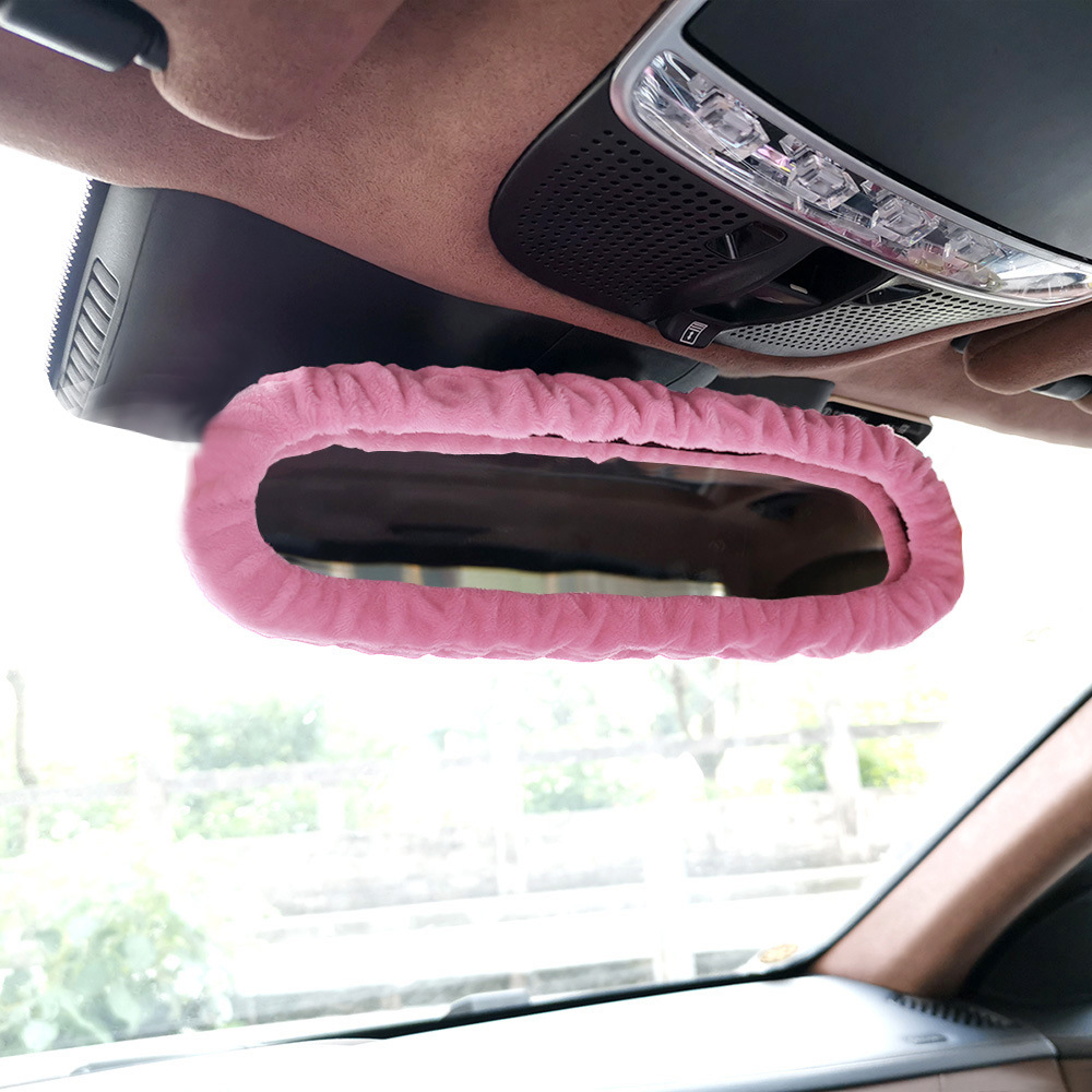Car Gear Cover, Handbrake Cover, Roof Pull Glove Set, Soft Crystal Velvet, Universal for Cars