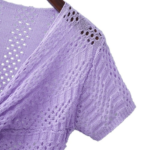 Women's 2025 Ice Silk Cardigan Suncoat with Shoulder Cover, Short Sleeve, Summer Casual Open Jacket with Strap