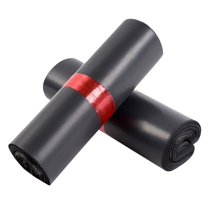 Bolsa de embalaje negra bolsa autoadhesiva impermeable bolsa exprés de comercio electrónico bolsa de embalaje engrosada al por mayor