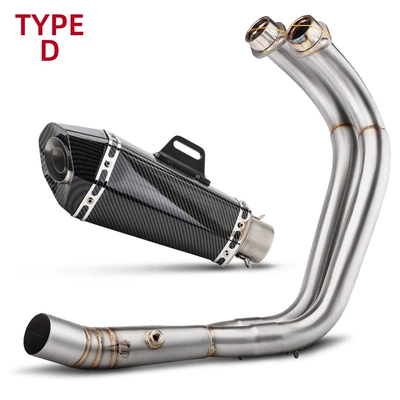 R7 Xsr700 R7 Small – Motorcycle exhaust pipe - mt07-front-section-full-imitation-carbon-fiber