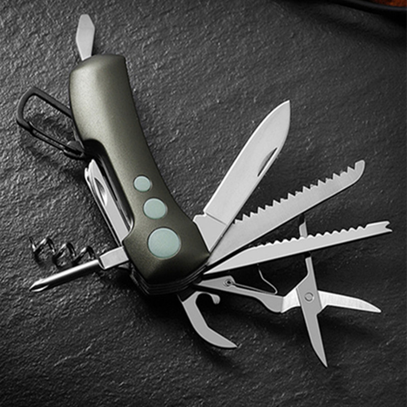 登山户外工具多功能便携多用折叠钳子不锈钢组合露营小刀装备求生