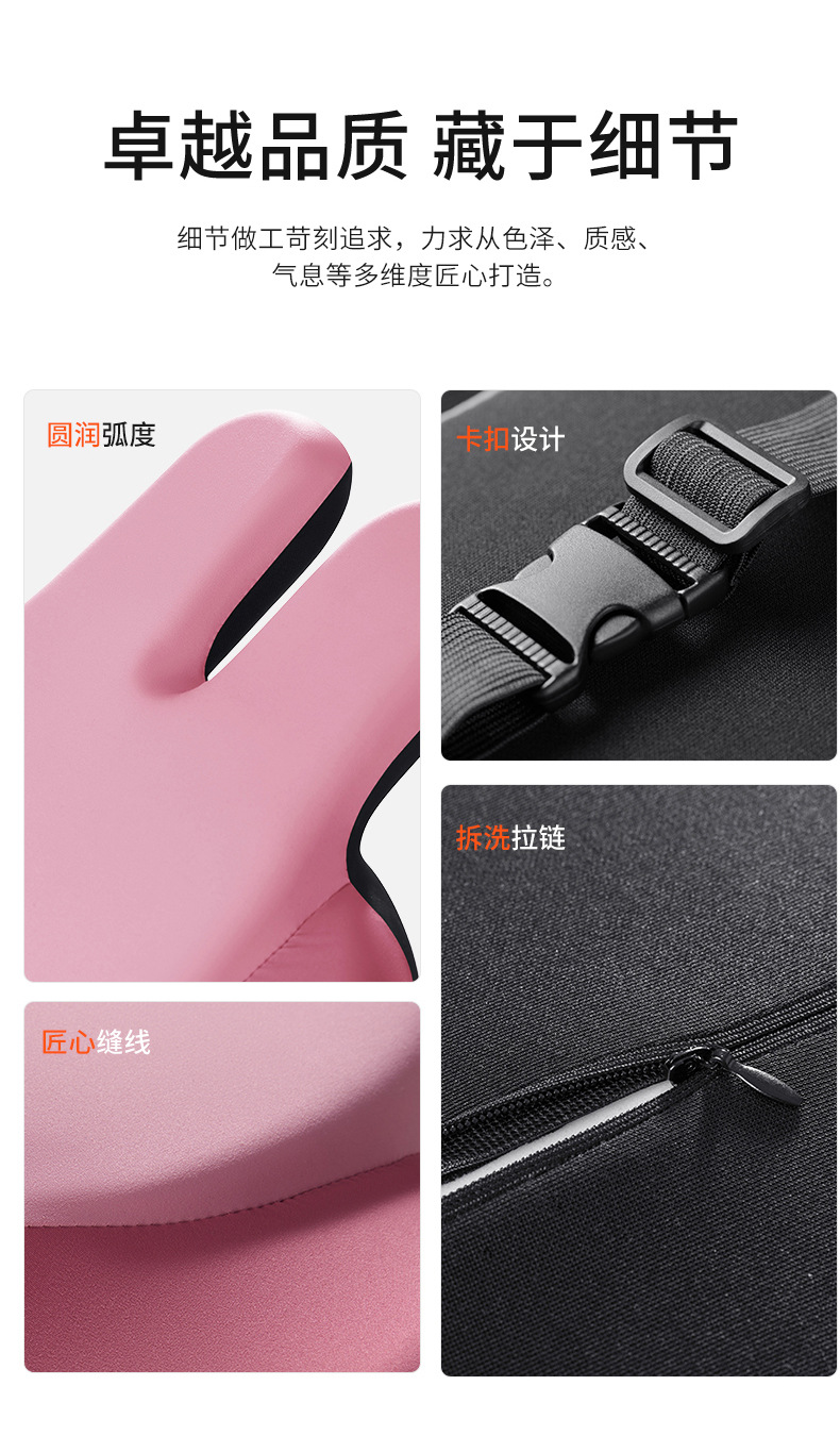 High-End Car Headrest with Heating, Electric Massage, Space Memory Foam Seat, Neck Pillow, Car Lumbar Support Pillow
