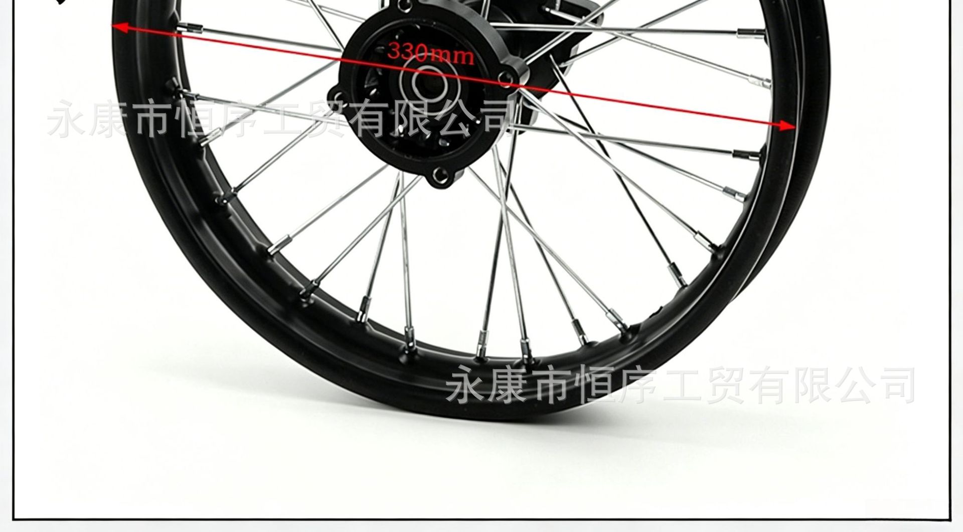 Off-Road Motorcycle Parts: 1.4x14inch Front Wheel Rim Drum Core Hub, 1.9x12inch Rear Steel Rim Tire Hub