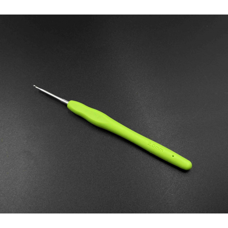 Juego de Agujas de Ganchillo de Aluminio con Mango de Plástico para Tejer Suéteres