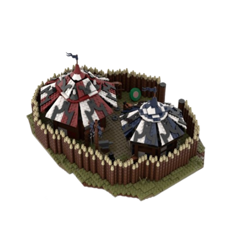 Building Block Castle Model Small Particle Assembly Toy_voghion.com