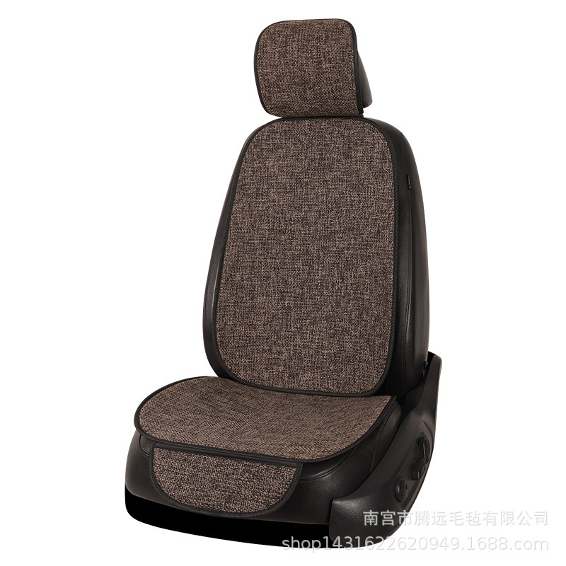 車のクッションのシングルマットの3つのセットの車内の亜麻の車の後ろの席のクッションの車のクッションの四季通用の椅子のクッション|undefined