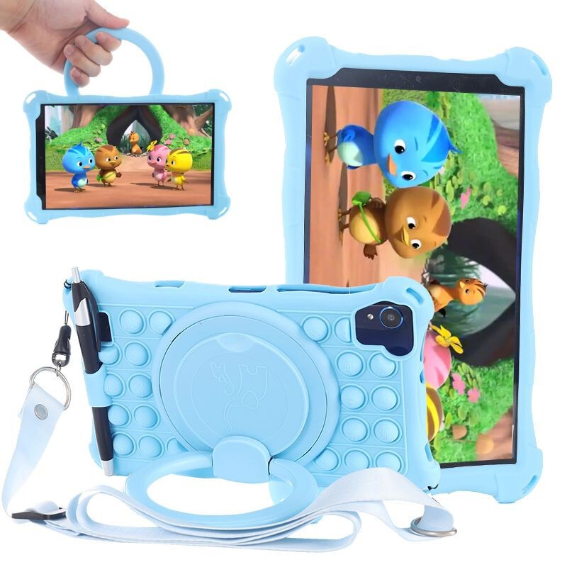 Applicable Taiwan electric P85 protective case P80X/P80h tablet computer case 8-inch silicone case drop-resistant portable case