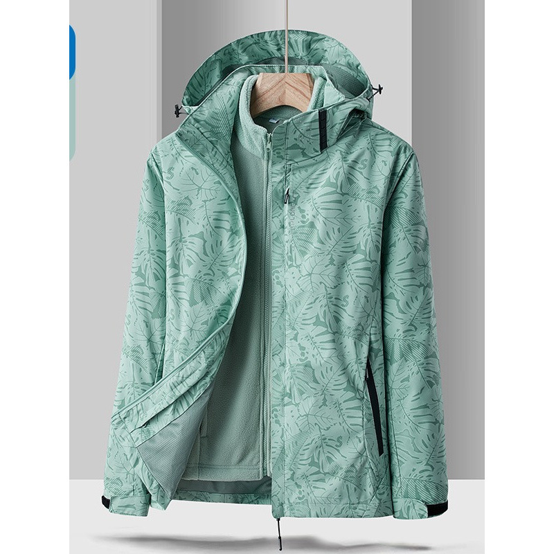 Jacketa de asalto 3 - en - 1 para hombres y mujeres, dos piezas desmontables a prueba de viento, impermeable y cálido, abrigo al aire libre para parejas de montaña image 4