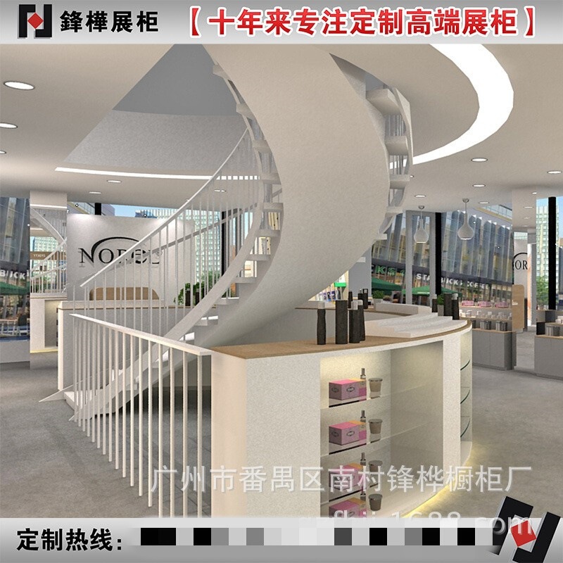 Factory-made high-end women's clothing men's shelf clothing store showcase adult fashion display rack