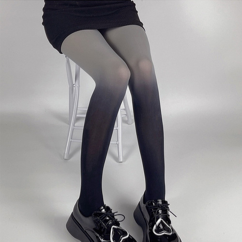 80D Gradient Color Leggings Pantyhose Colored Silk Socks Spring and Summer High-Elasticity Nylon Satin Sexy Personalized Beautiful Leg Base Socks