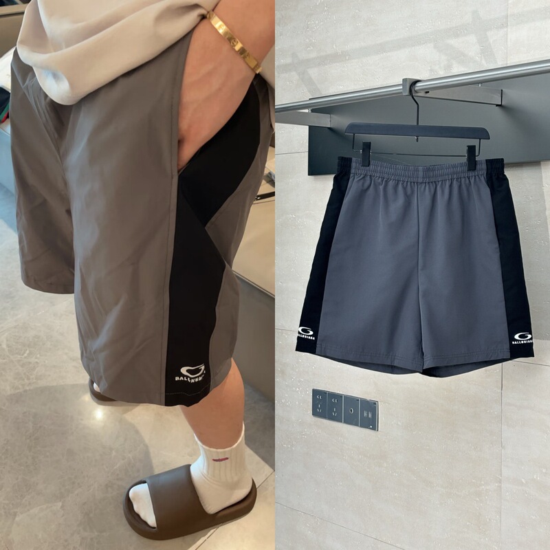 Ceiling Quality 25Ss Paris Trendy Brand New Blcg Straight Casual Sports Shorts for Men and Women, Handsome and Trendy