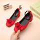 Girls' High Heels, Spring & Fall New Student Princess Shoes, Kidsren's Shoes, Girls' Leather Shoes, Dance Shoes, Medium and Large Kidsren's Family Shoes