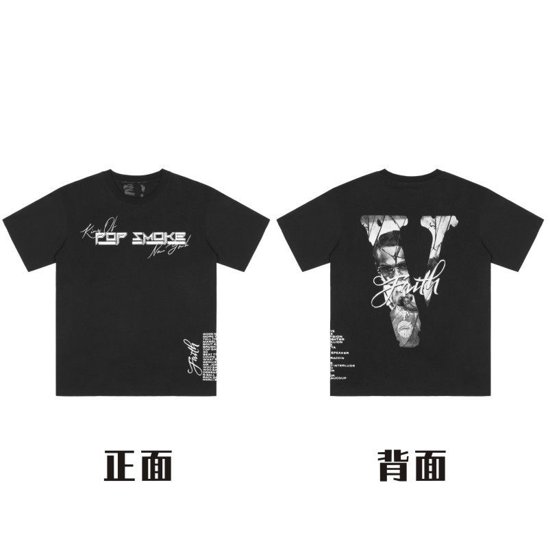Vlone Pop Smoke Faith T-shirt Black