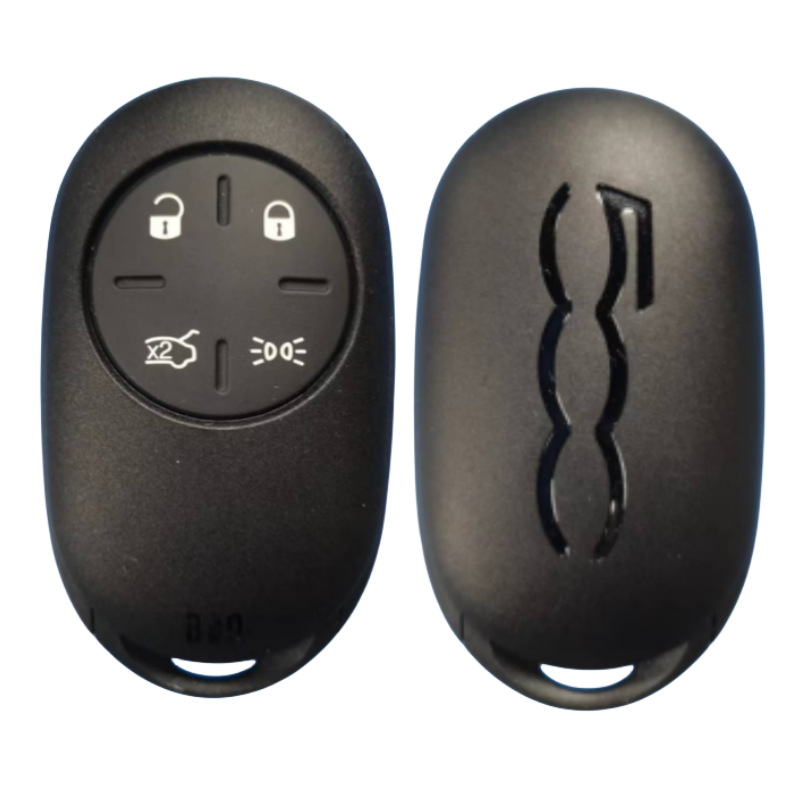 Suitable for Fiat 500E silicone car key set honeycomb pattern smart remote control factory straight hair can be wholesale