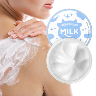 Cross-border LAIKOU milk scrub 90g soft skin clean skin manufacturers skin care products wholesale