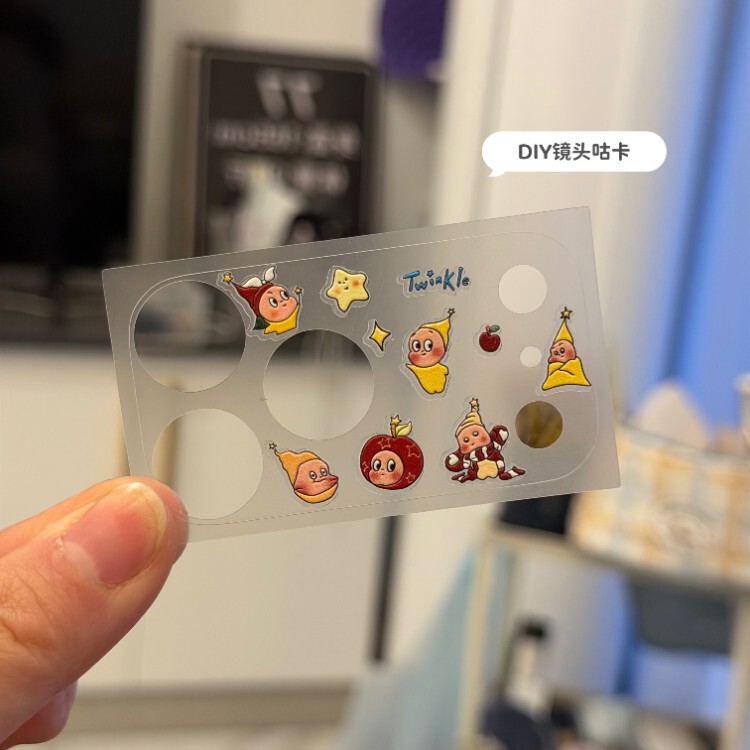 Cute Star-Shaped Stickers Suitable for iPhone 17 Pro Max Lens Base Film, Apple 17 Pro Soft Film, 17 Air Cute Star-Shaped Stickers Suitable for iPhone 17 Pro Max Lens Base Film, Apple 17 Pro Soft Film, 17 Air