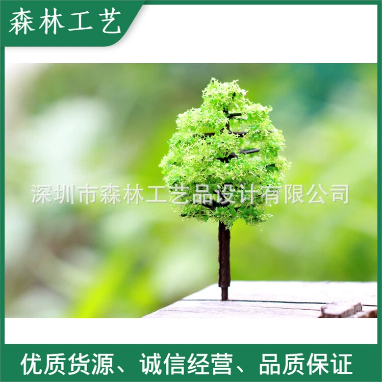 Оптовая модель дерева мясистый микро Пейзаж украшения имитация дерева ароматное дерево B- 90 отверстие светло-зеленый
