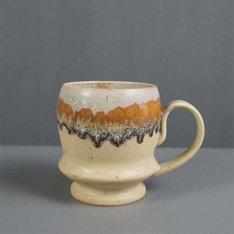 Middle Eastern Style Large-Capacity Ceramic Large-Sized Top Quality Mug, Supply, Kiln-Fired Water Cup, Vintage Coffee_voghion.com