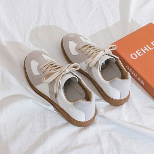 Wechat Business Moral Training White Shoes for Women 2025 Spring New Breathable Trendy Shoes Casual Sports Sneakers Street Photography 0629