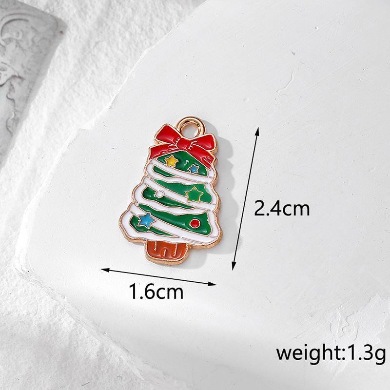 12g Weight Pendant Jewelry Making Type DIY Jewelry Accessories Classification 10 PCS/Package Quantity Alloy Material Christmas Festival Santa Claus Pattern Enamel Design Cartoon Style Style 10 PCS/Package Alloy Santa Claus Pendant 4