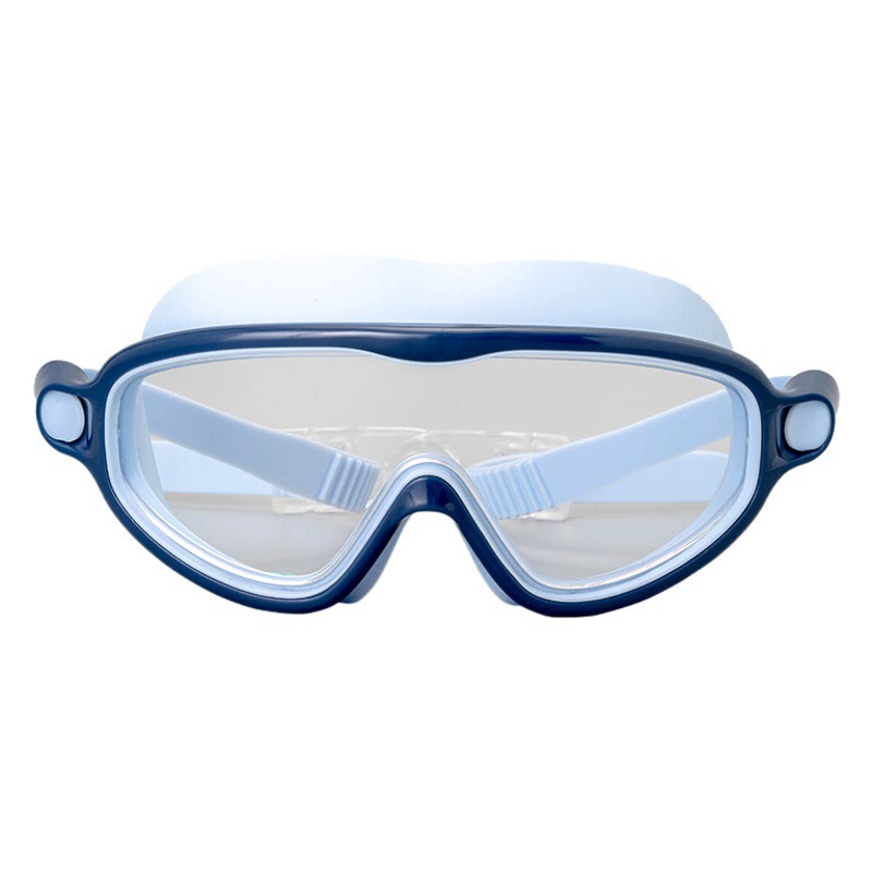 Детские плавательные очки большая рамка силиконовые водонепроницаемые противотуманные плавательные очки трансграничные Amazon HD мужские и женские плавательные очки новый стиль