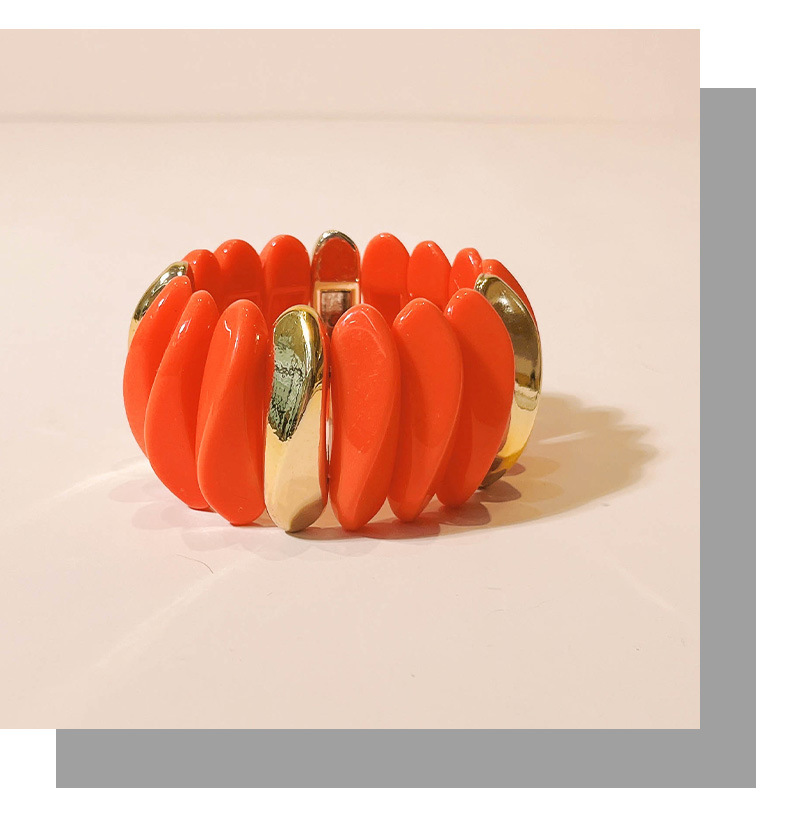 Acrylic Material Geometric Pattern Women's Gender Simple Style Geometric Acrylic Beaded Bracelets Wholesale