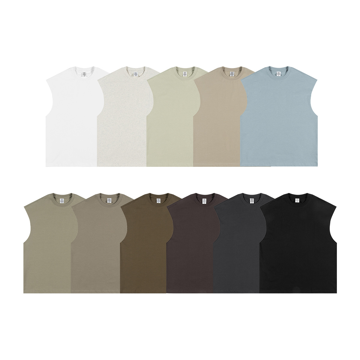 BE personalizado 2025 primavera y verano marca de moda pesada gran color chaleco sin mangas callejera chaleco deportivo suelto hombre