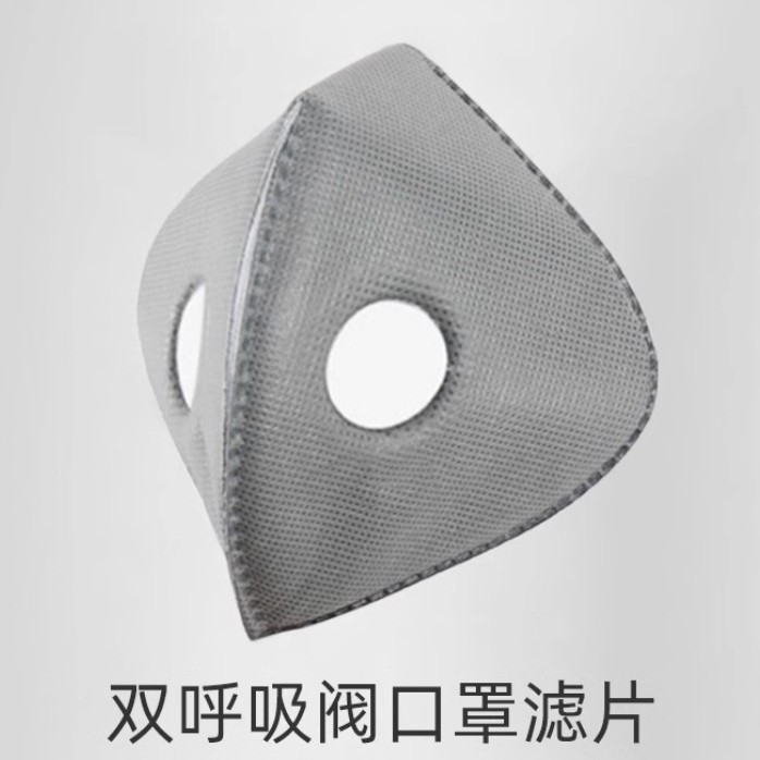 Dual-Valve Cycling Mask Filter Element Activated Carbon Replacement Core Anti-Smog Rock Brothers Hood Lining Liner