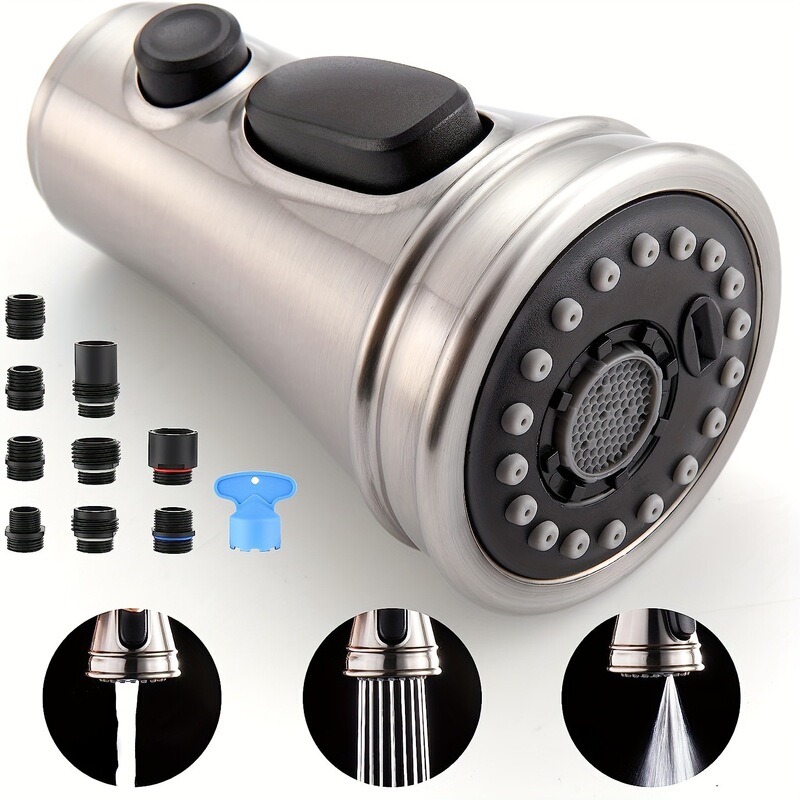 Kitchen Pull-Out Faucet Replacement Head, Sink Sprayer, European and American Extender, Multi-Functional Adapter, Foreign Trade Faucet