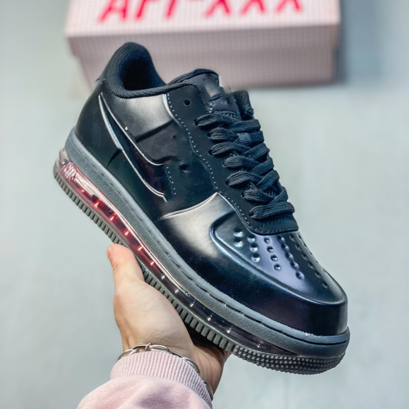 Original Af1 Posite Fl Max Visible Air-Cushioned Air Force 1 Black Warrior Foamposite Thick-Soled Sports Sneakers Original Af1 Posite Fl Max Visible Air-Cushioned Air Force 1 Black Warrior Foamposite Thick-Soled Sports Sneakers