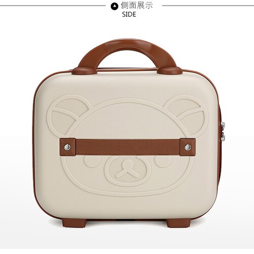 14-inch Teddy Bear Luggage Mini Makeup Box Cute Cartoon Portable Suitcase Children's Password Box Gift for Wholesalers