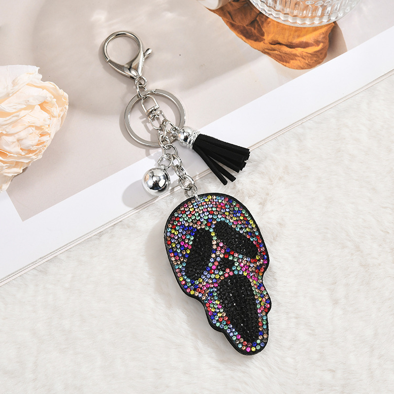 New Popular Cross-Border Diamond-Encrusted Korean Velvet Alien Hot Diamond Hot Picture Keychain Skull Cartoon Animation Pendant New Popular Cross-Border Diamond-Encrusted Korean Velvet Alien Hot Diamond Hot Picture Keychain Skull Cartoon Animation Pendant