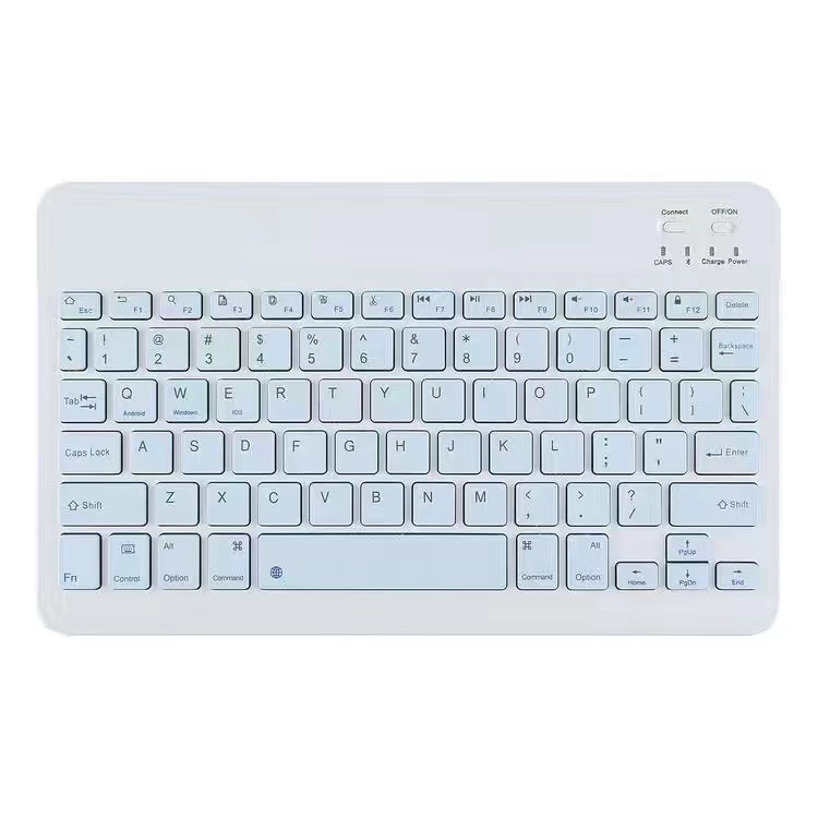 Teclado Bluetooth Recargable Ligero y Colorido 030, Teclado y Ratón Bluetooth Portátiles Universales de Tres Sistemas para Teléfono Móvil y Tableta