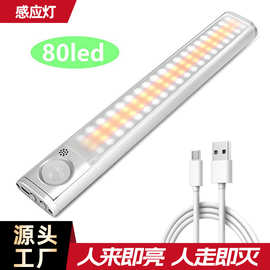 【源头工厂】 智能人体感应灯 120LED橱柜灯衣柜灯免布线磁吸款
