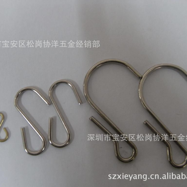 大小S钩 Z型异形铁挂钩五金工艺线扣等配件铁质不锈钢通用五金