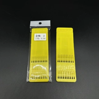 子线双钩鱼钩手工成品套装子线双钩有刺无倒刺鲫鱼白条17cm短子线