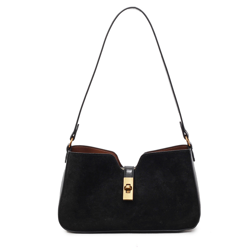 Transfronterizos de alto nivel esmerizado bolsas de brazo portátiles mujeres 2025 invierno nuevo tipo de lujo nicho bolso de hombro de viaje mochila