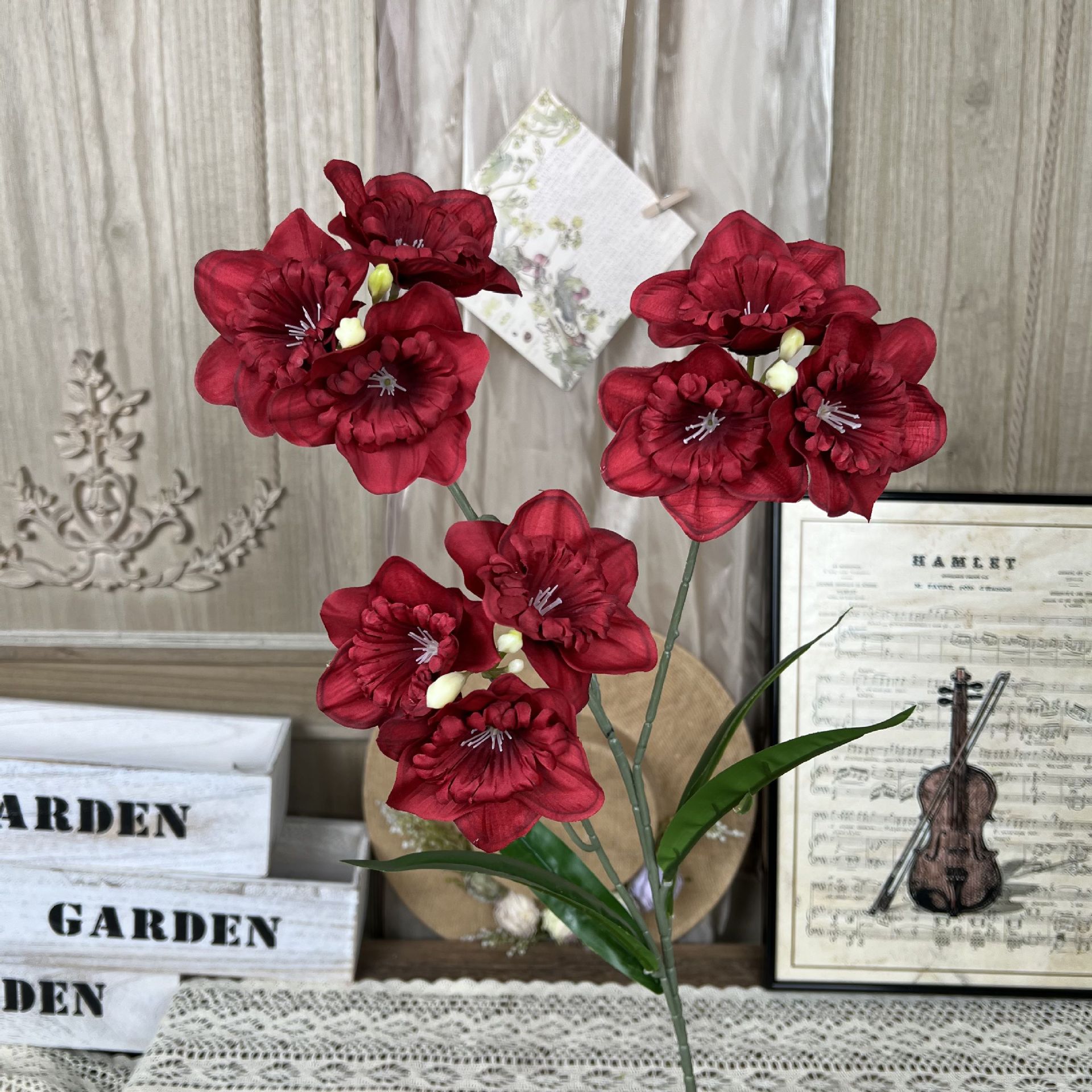 MJ-Fada Orquídea-Vermelho