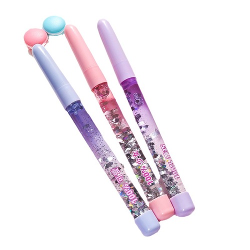 Korean creative Internet celebrity fairy stick gel pen with the same colorful quicksand signature pen small fresh girl heart pen