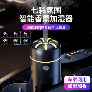 New USB Colorful Car Aromatherapy Machine Ultrasonic Atomization Hydration Deodorization Air Purification Humidifier Gift