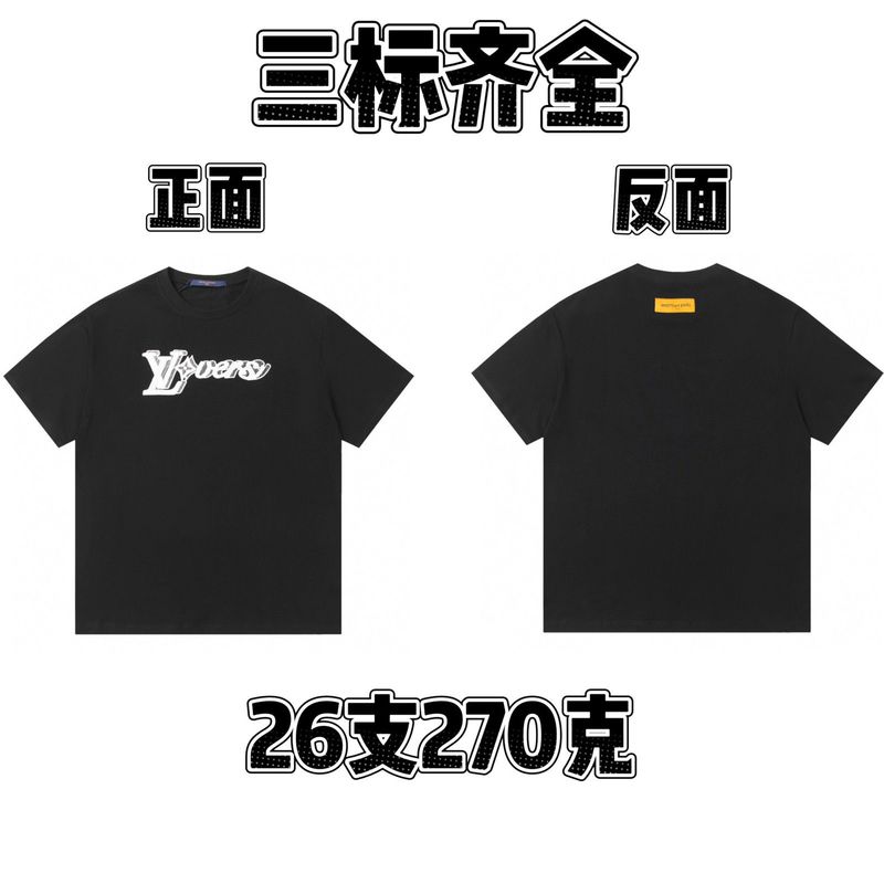 25春夏純綿ラウンドネック半袖Tシャツ漫画文字プリントカジュアルルーズ万能トップス流行万能|undefined