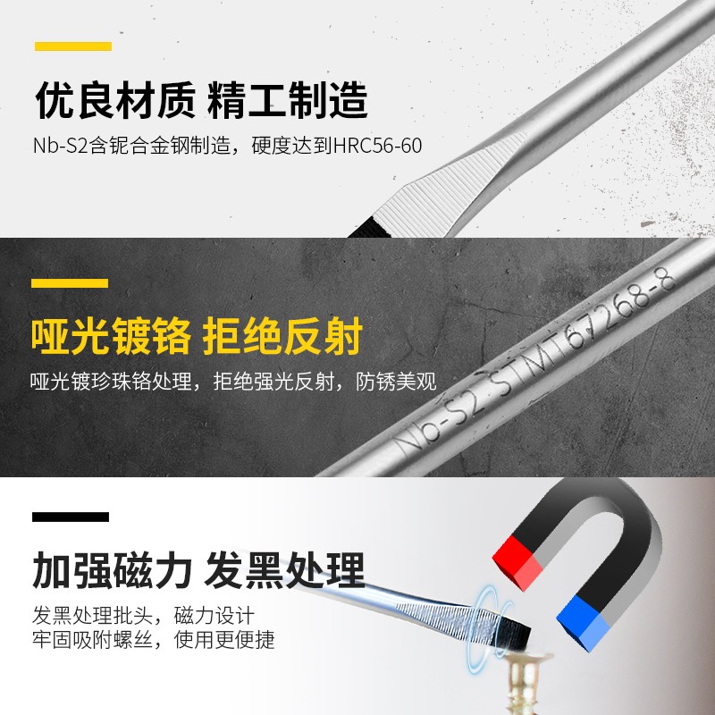 Stanley destornillador cruzada con tornillo magnético para el hogar pequeño conjunto de tornillo de destornillador de ciruela