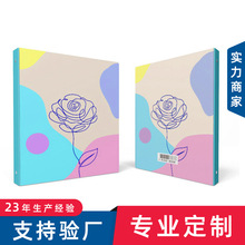 定制办公室文件夹彩色多功能pvc活页收纳资料册纸质卡币收集册