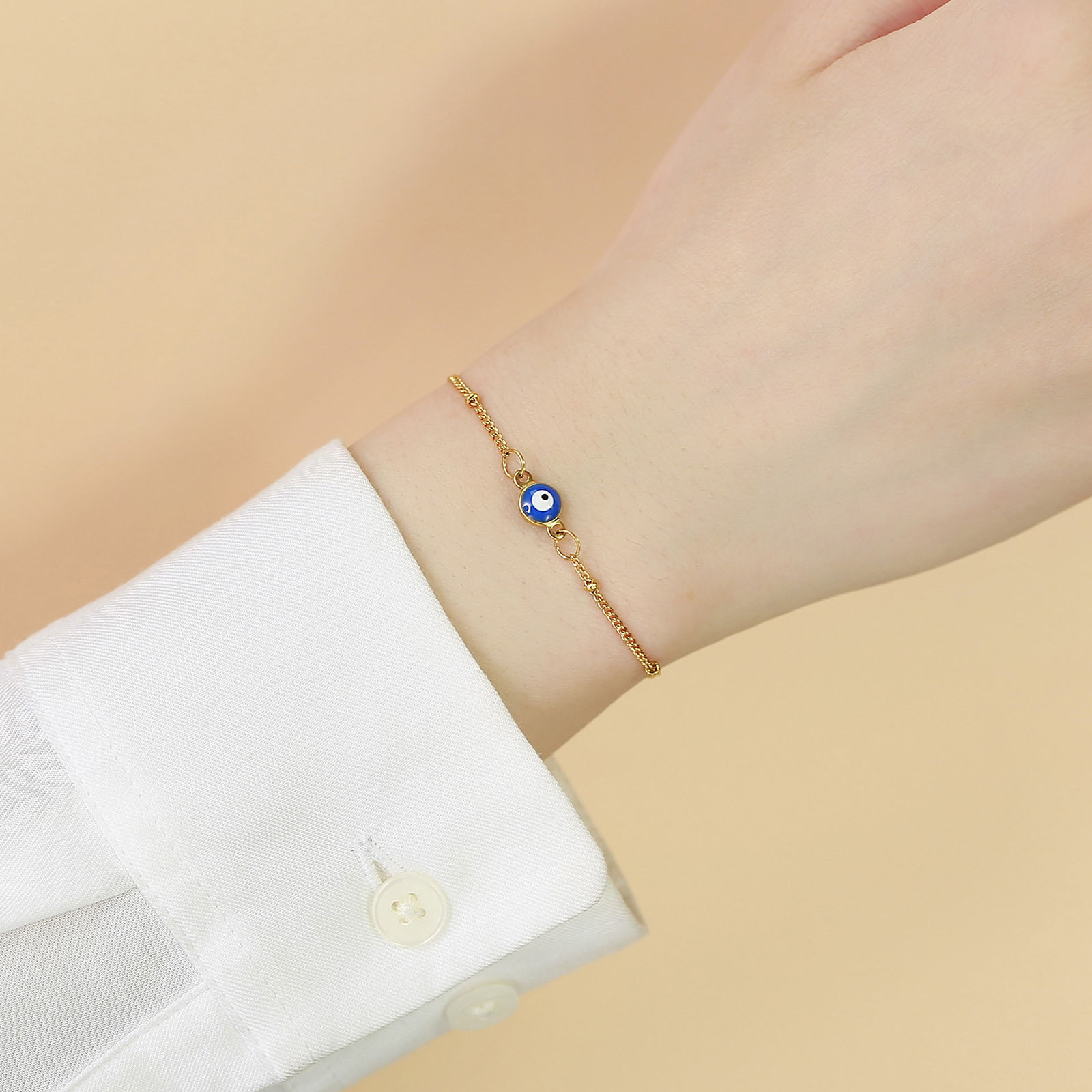 Fashion Eye Stainless Steel Bracelets Plating Stainless Steel Rings