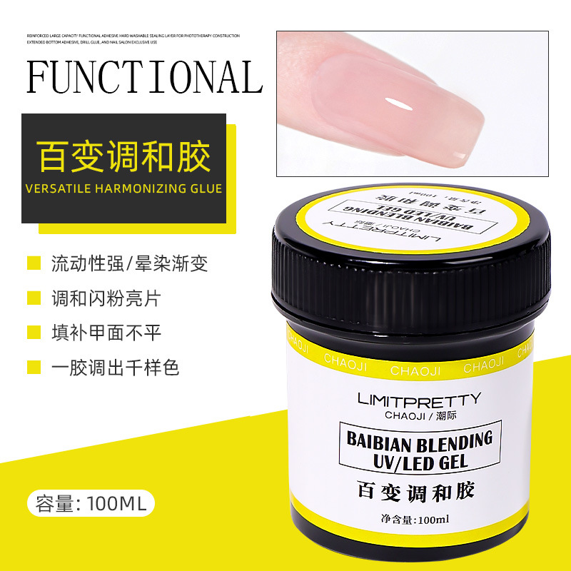 100g de gran capacidad herramienta pegamento de uñas de extensión rápida pegamento desechable pegajoso pegamento de diamante nivelación pegamento de uñas fototerapia tienda dedicada image 11