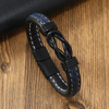 Fashionable trend leather universal bracelet, city style, simple and elegant design, punk style