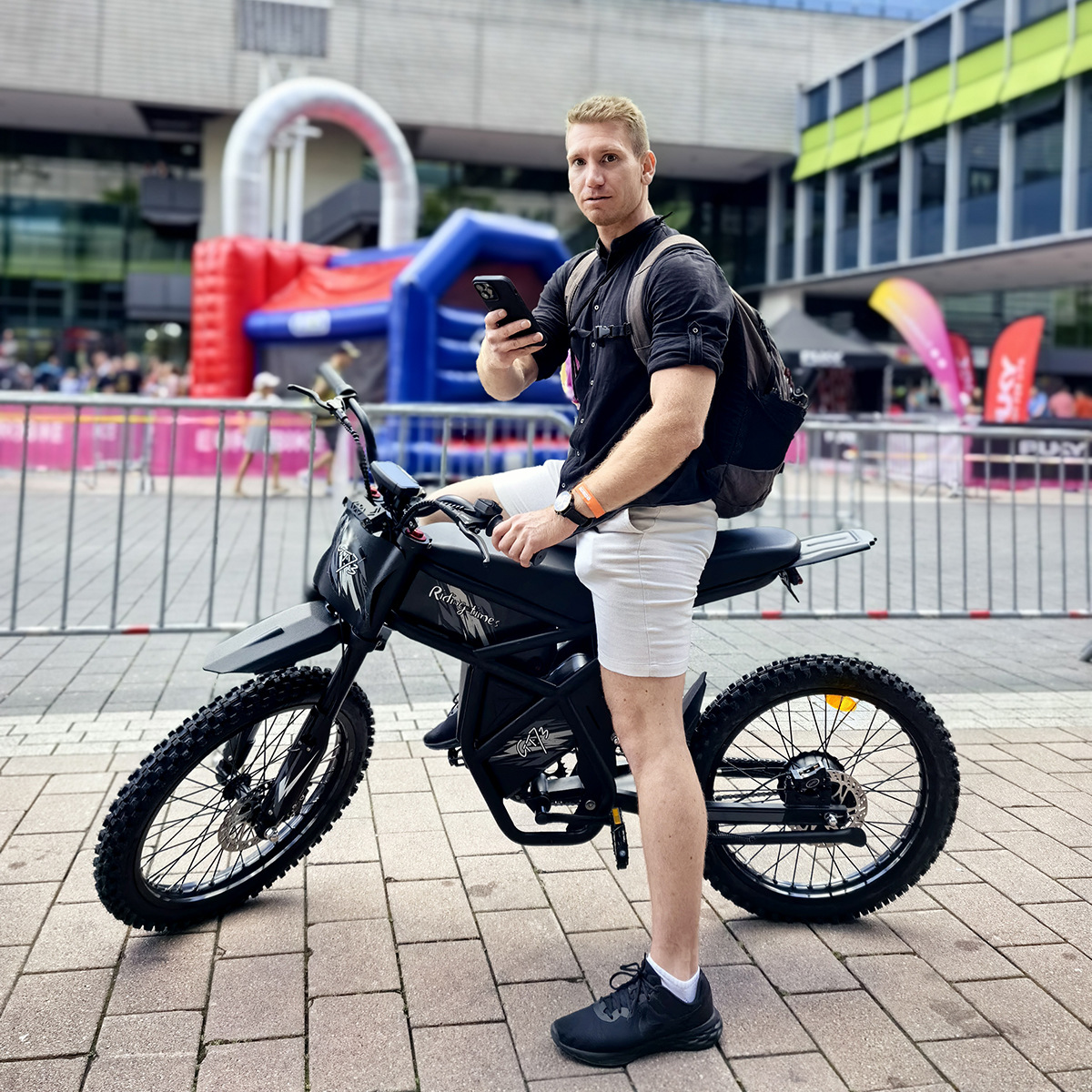 Ridingtimes GT73 bicicletas eléctricas de montaña transfronterizas, 2000W, almacenamiento en Europa y América