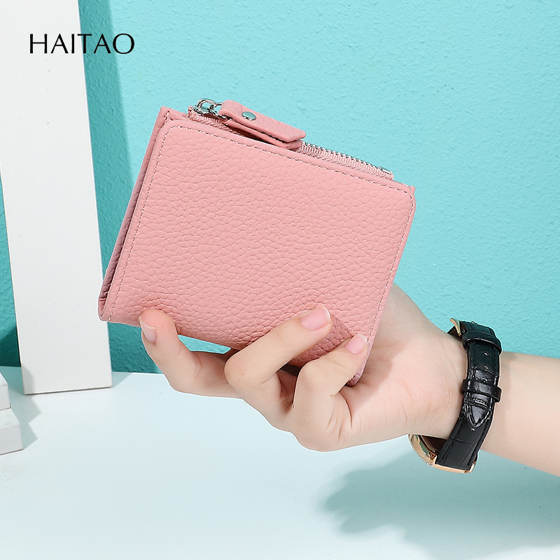 Nuevo estilo simple transfronterizo simple corto estilo japonés billetera de damas de gran capacidad bolsa de cambio